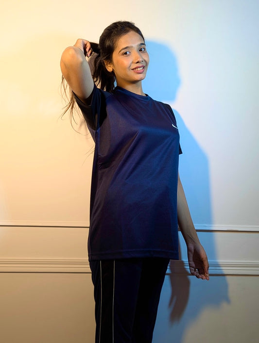 Unisex Dri-Fit Tracksuit β Black & Blue