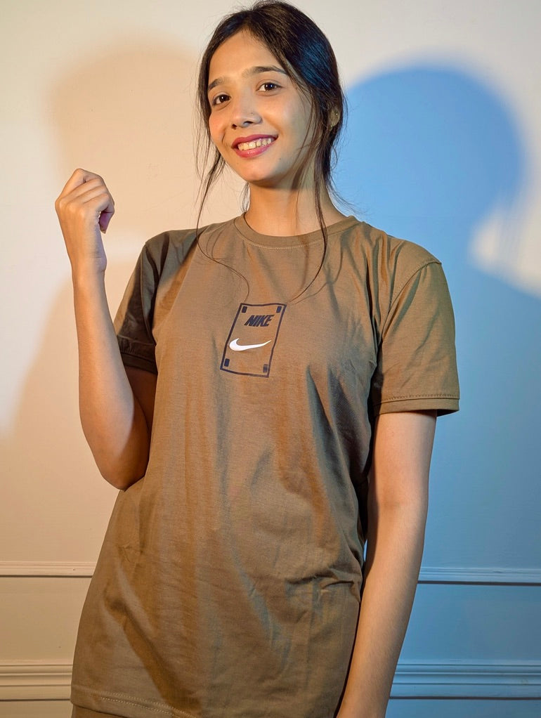 Nike Jersey Tracksuit – Beige Brown (Unisex)
