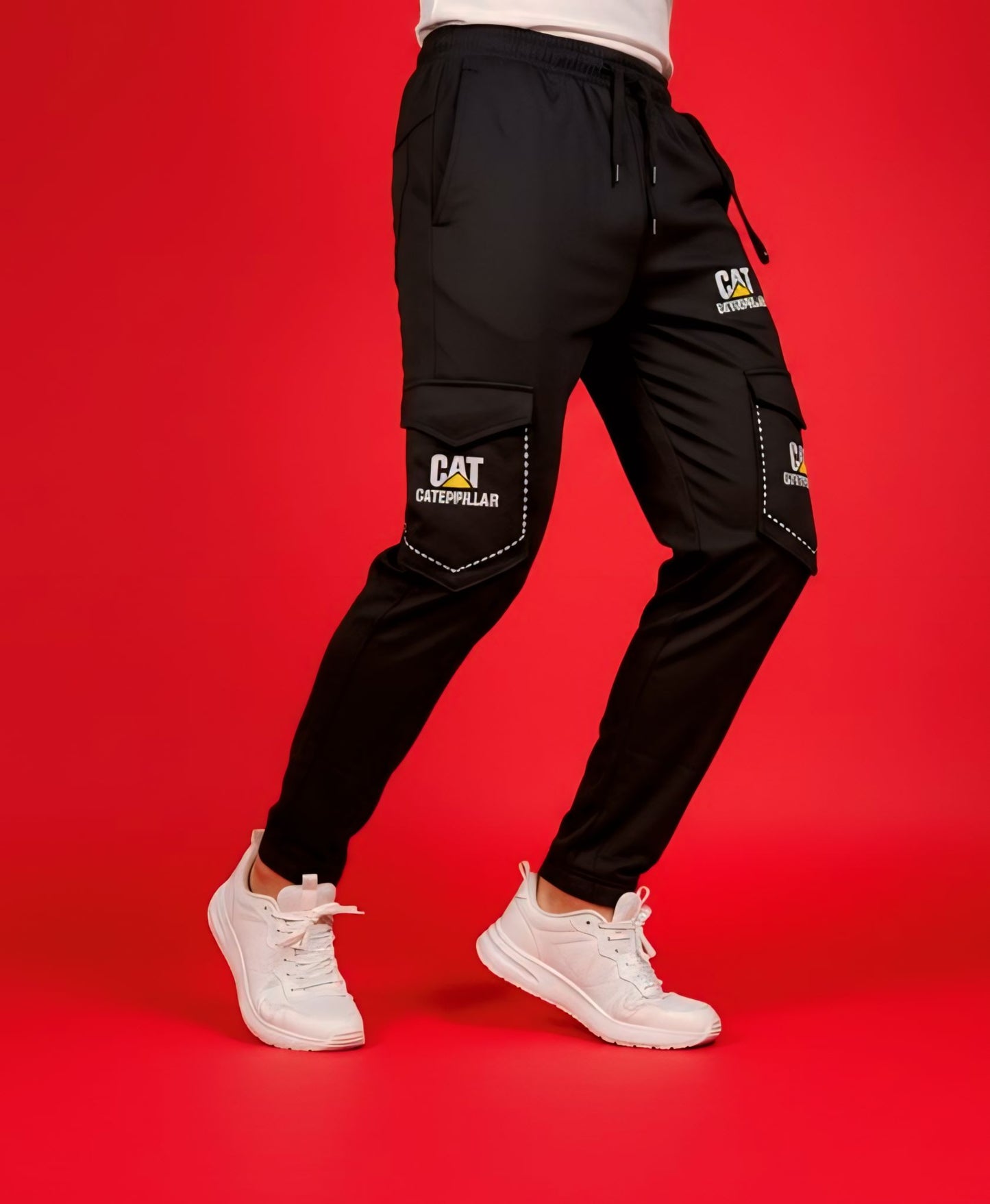 Black Cargo 4 Pocket Summer Trouser