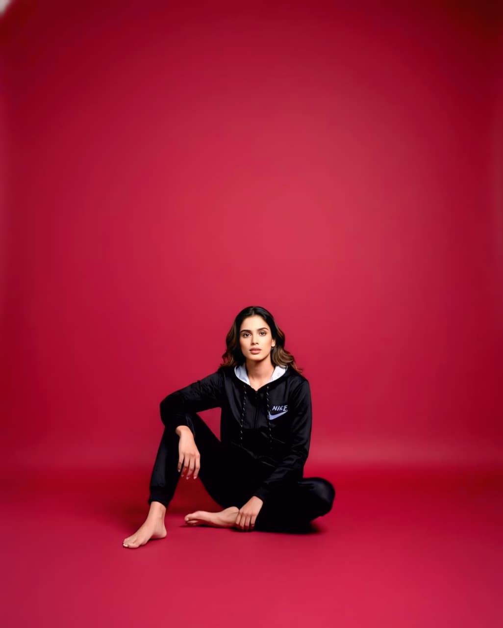 Black Zipper Hoodie Tracksuit (Unisex)