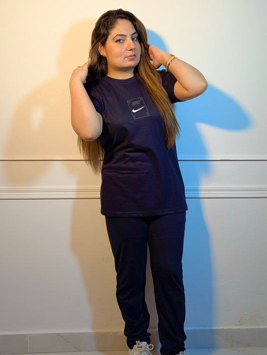 NAVY BLUE NIKE JERSEY TRACKSUIT MEN/WOMEN