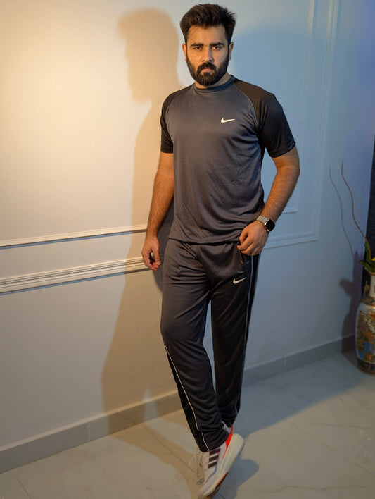 NIKE GREY & BLACK DRI-FIT TRACKSUIT MEN/WOMEN