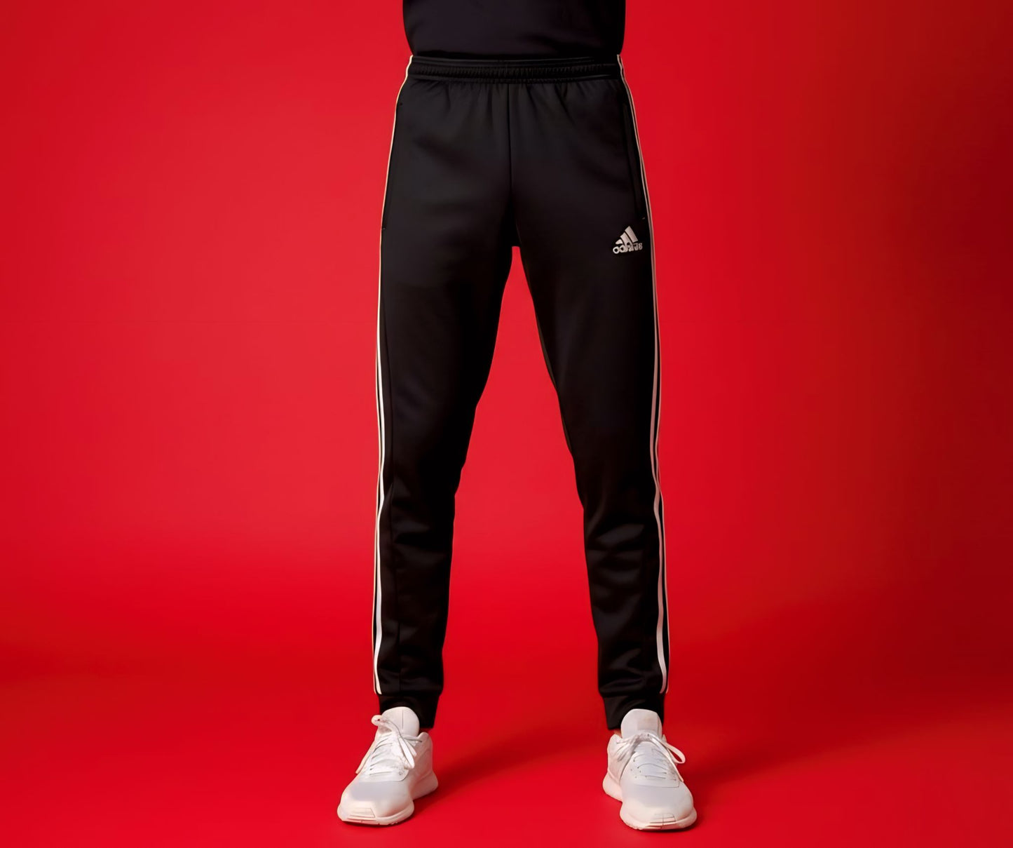 Black 3-Stripes Winter Trouser