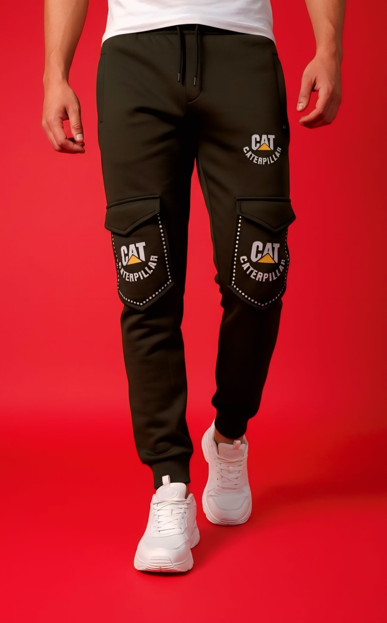 Olive Green Cargo 4 Pocket Winter Trousers