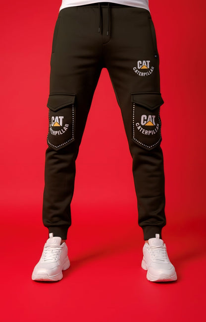 Olive Green Cargo 4 Pocket Winter Trousers