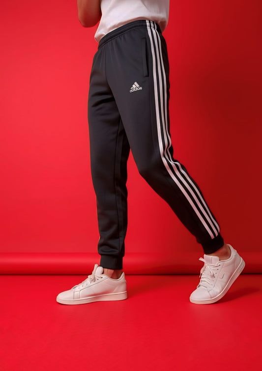 Grey 3-Stripes Winter Trouser