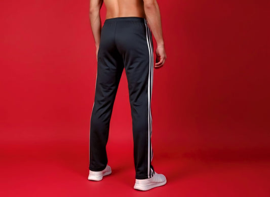 Gray 3-Stripes Summer Trouser