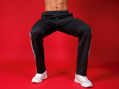 Gray 3-Stripes Summer Trouser