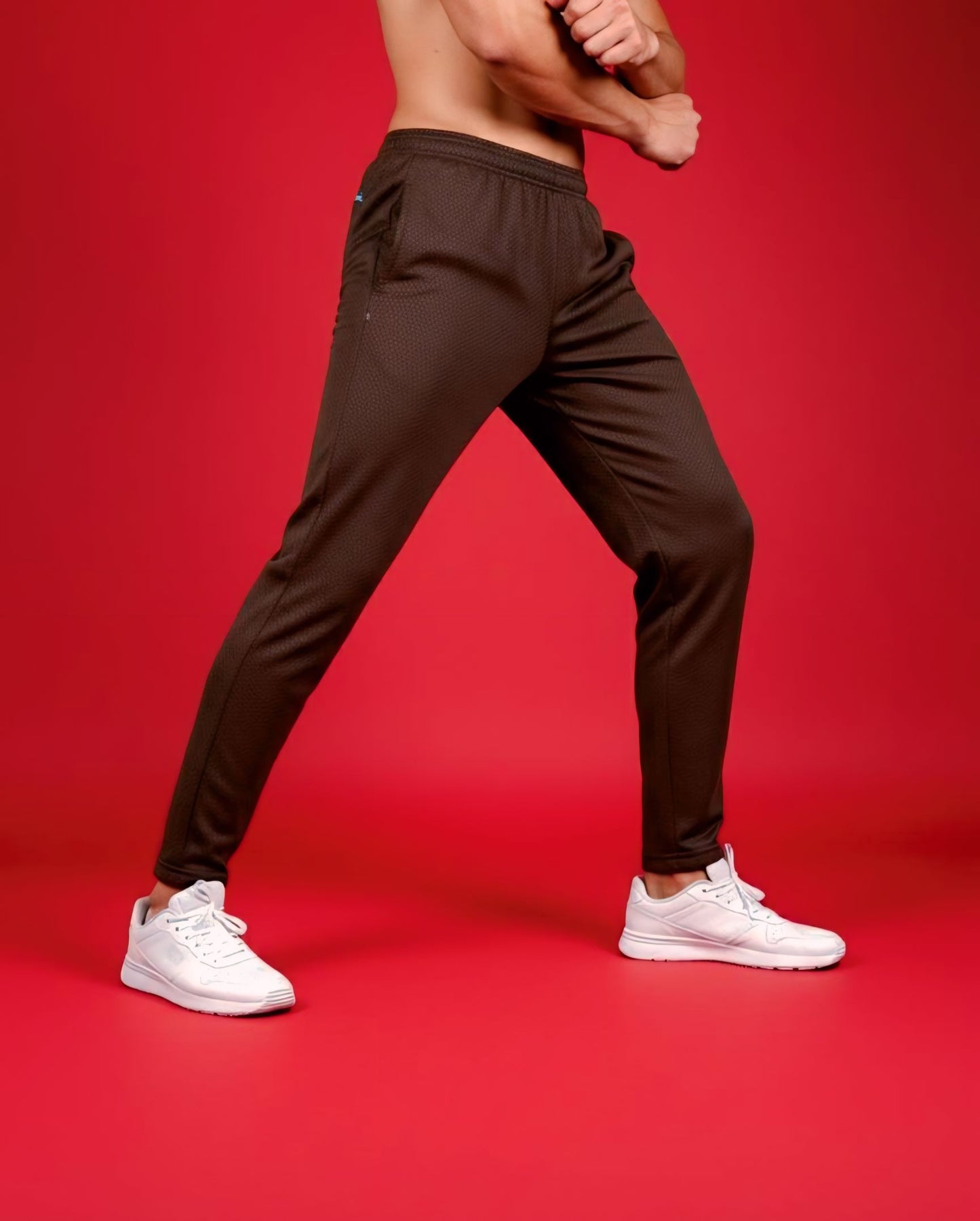 Brown Dotted Summer Trouser