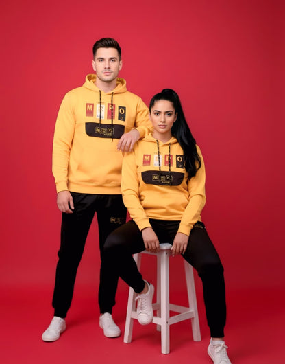Yellow & Black Hoodie Tracksuit (Unisex)