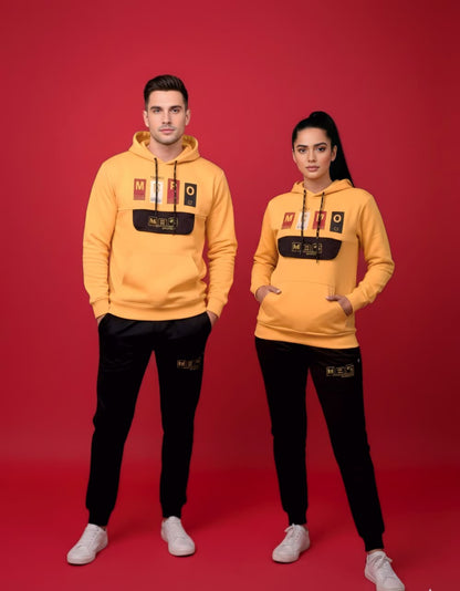 Yellow & Black Hoodie Tracksuit (Unisex)