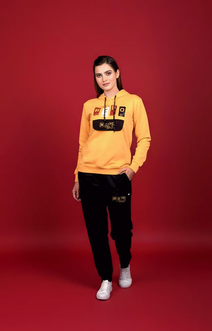 Yellow & Black Hoodie Tracksuit (Unisex)
