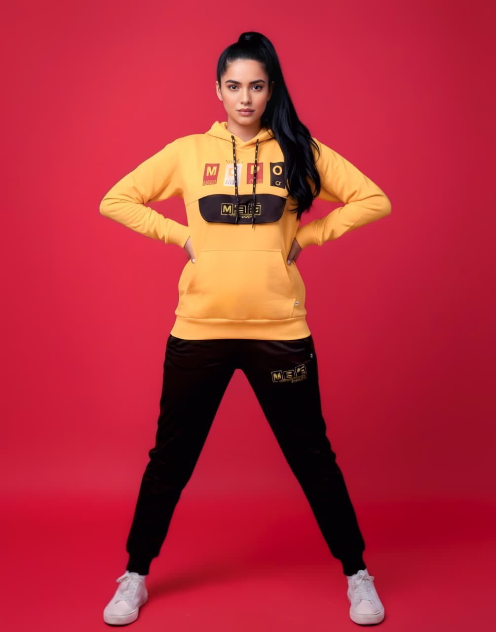 Yellow & Black Hoodie Tracksuit (Unisex)