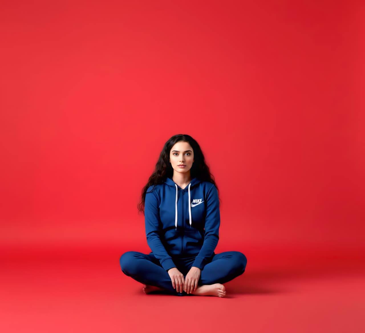 Blue Zipper Hoodie Tracksuit (Unisex)