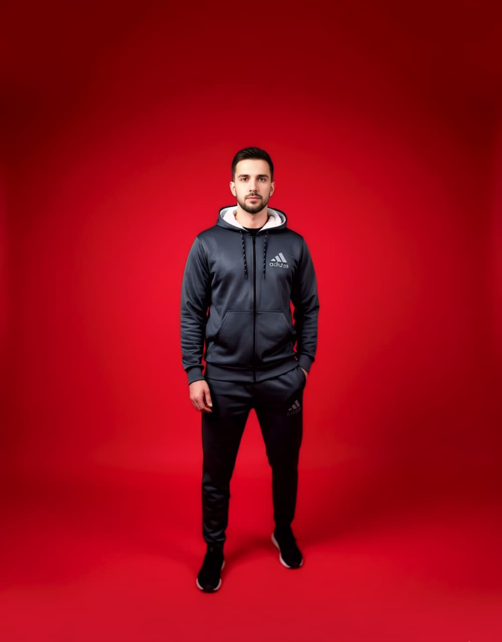 Grey Zipper Tracksuit (Unisex)