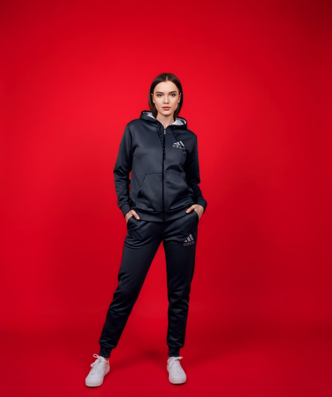 Grey Zipper Tracksuit (Unisex)