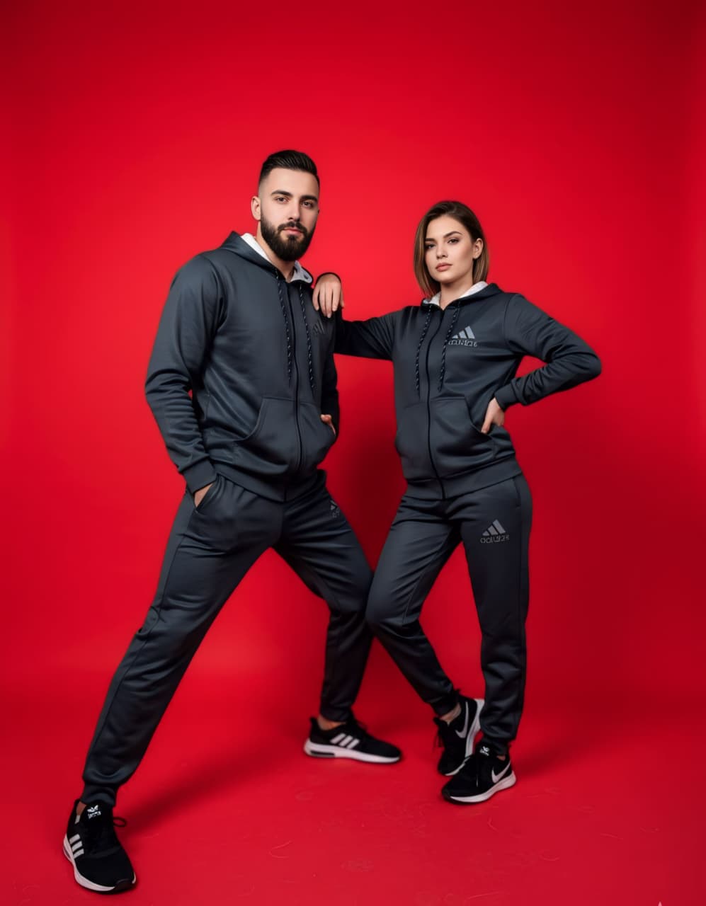 Grey Zipper Tracksuit (Unisex)