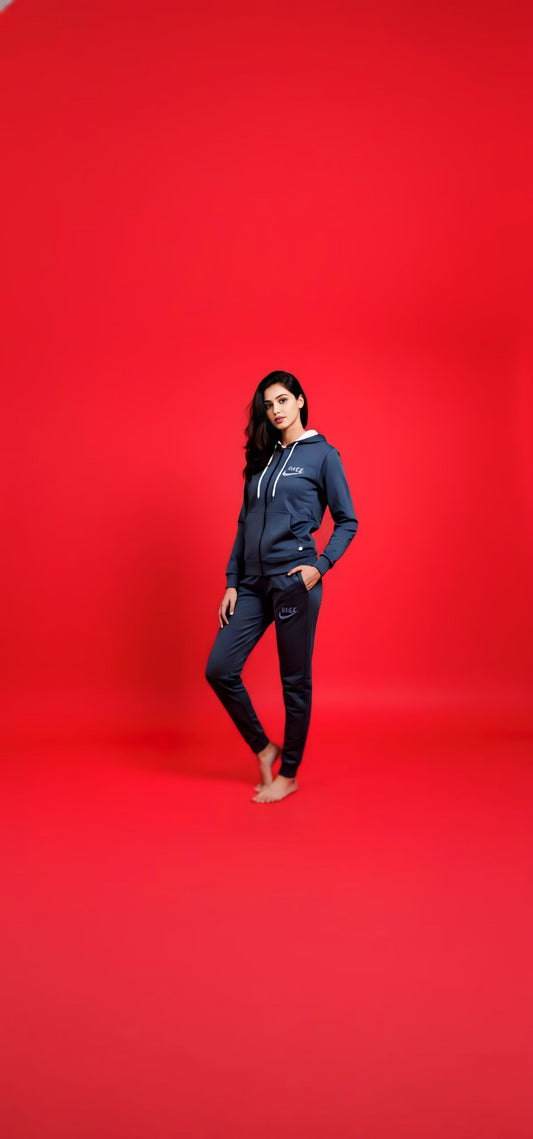 Grey NIK Zipper Tracksuit (Unisex)