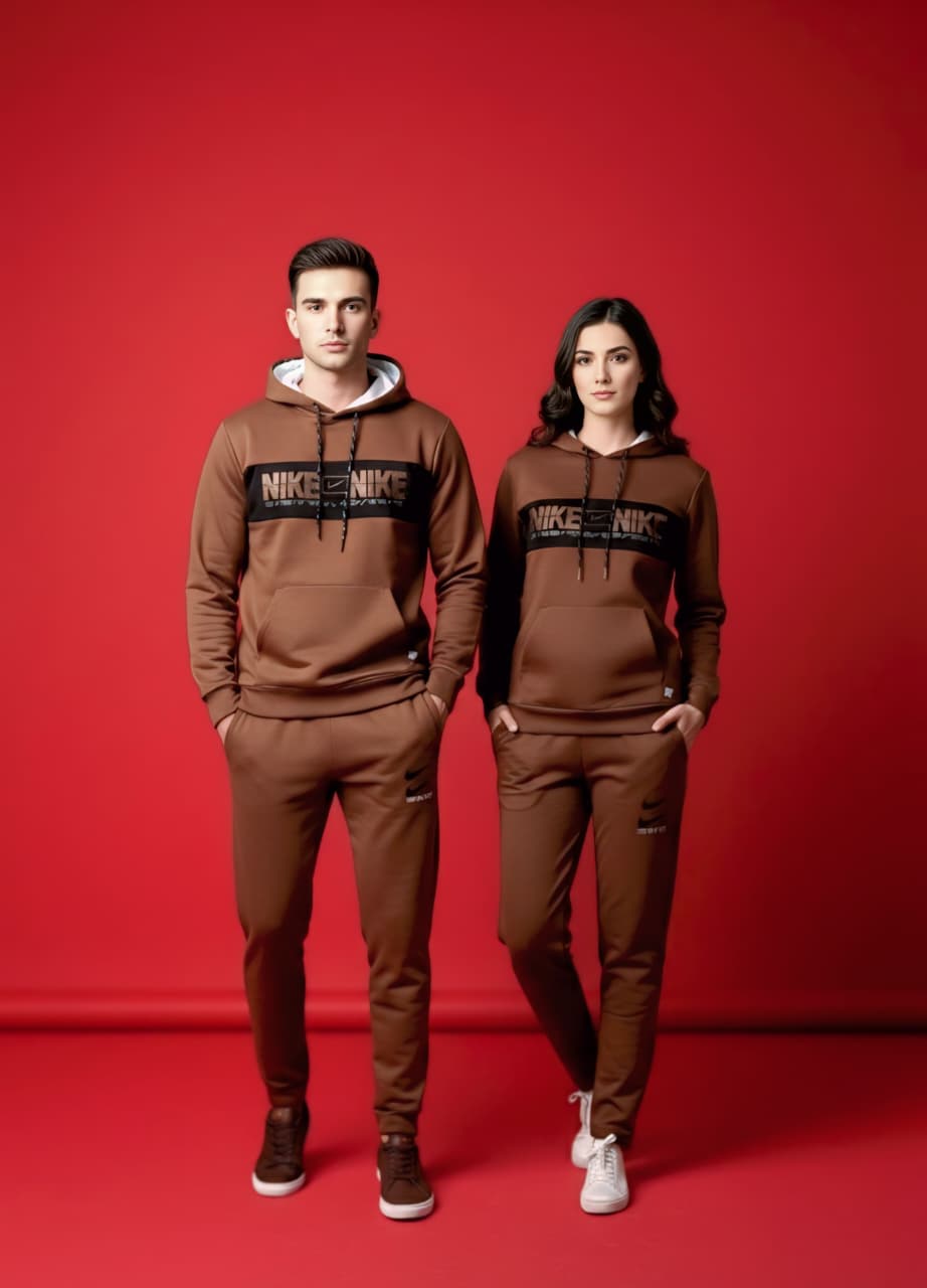 Brown & Black Hoodie Tracksuit (unisex)