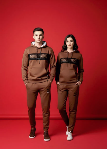 Brown & Black Hoodie Tracksuit (unisex)