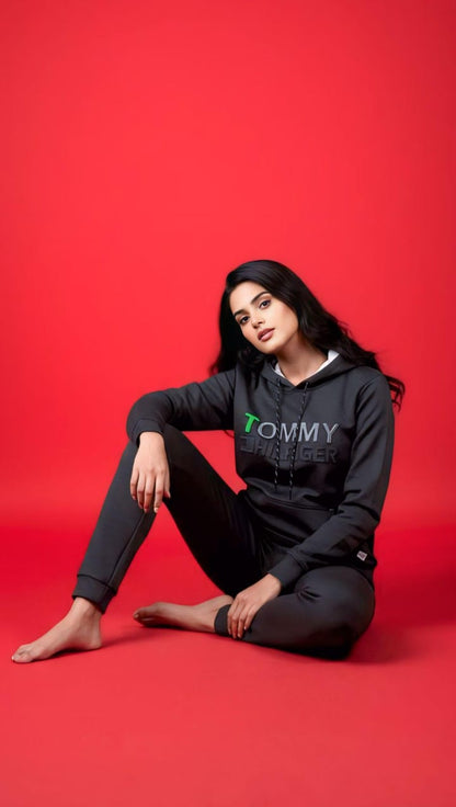 Charcoal Grey Hoodie Tracksuit (Unisex)