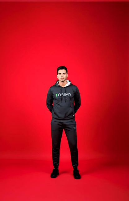 Charcoal Grey Hoodie Tracksuit (Unisex)