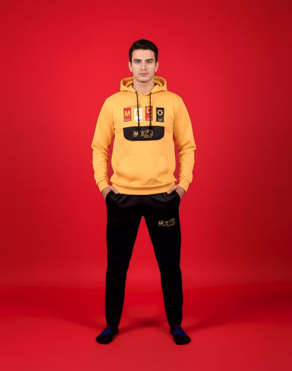 Yellow & Black Hoodie Tracksuit (Unisex)