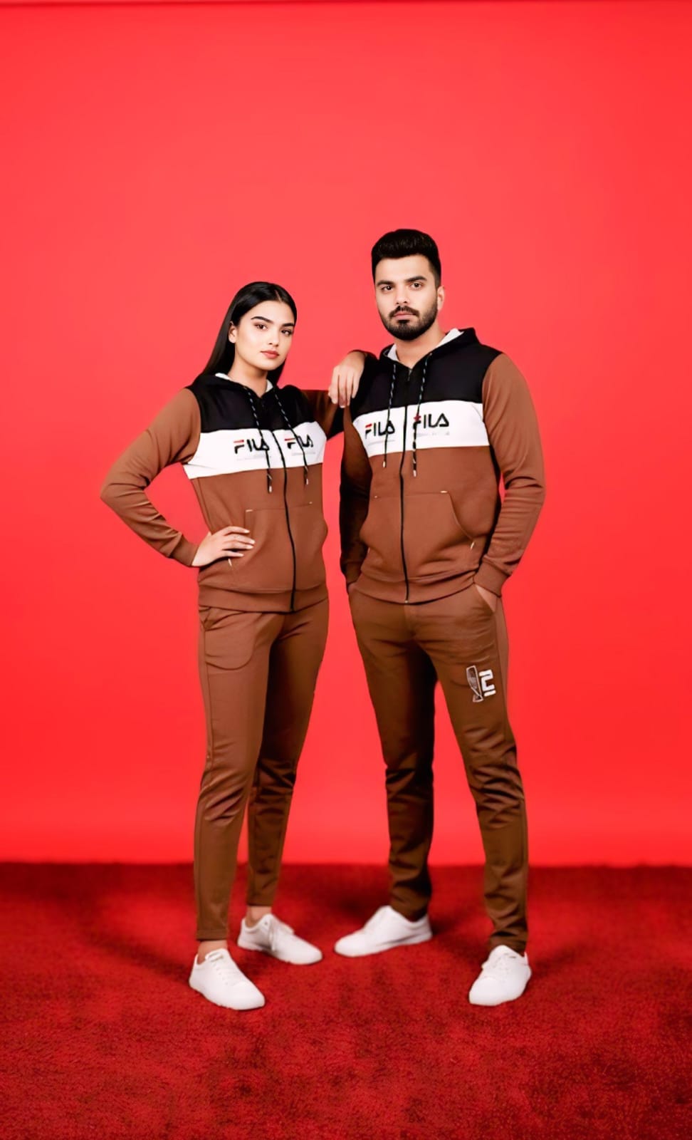 Brown Zipper Tracksuit (Unisex)